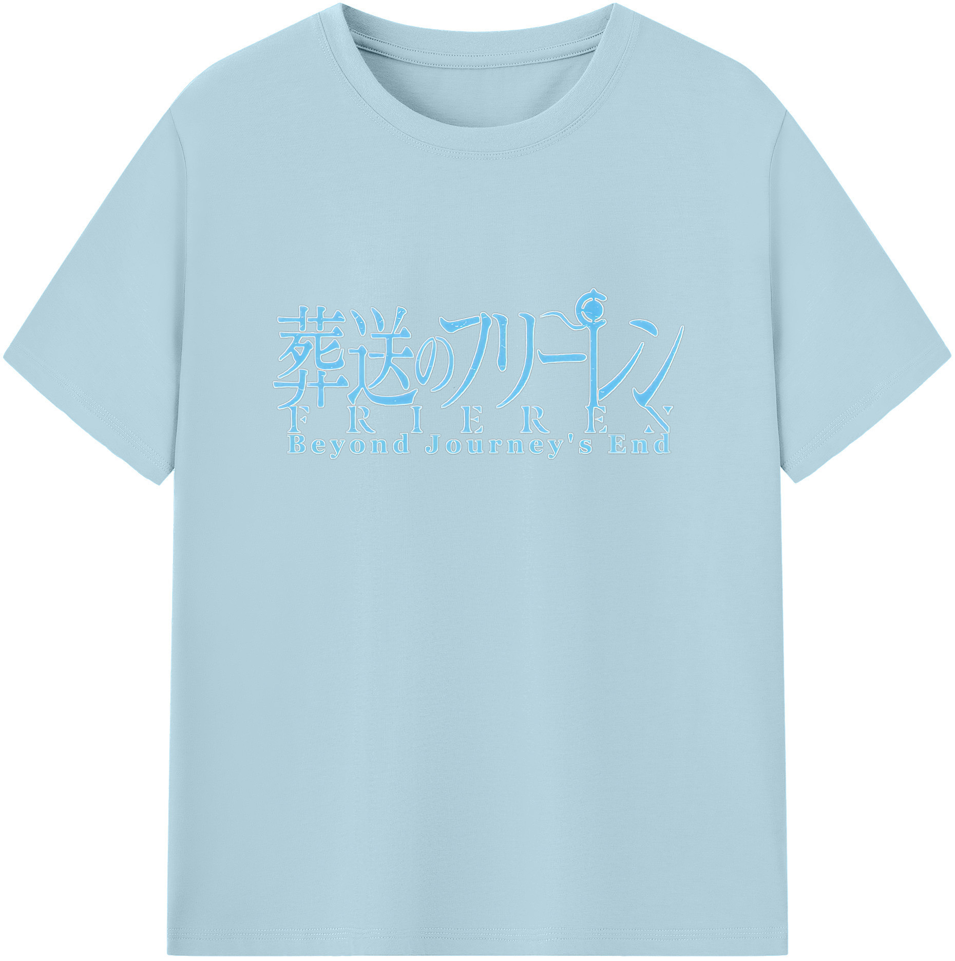（画像用） 葬送のフリーレン Frieren 綿100％半袖Tシャツ（フロントプリント）